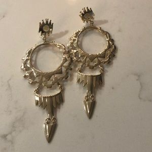 Kendra Scott Vintage Gold “Shiva” Earrings